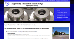 Desktop Screenshot of ingenuityinmachining.com